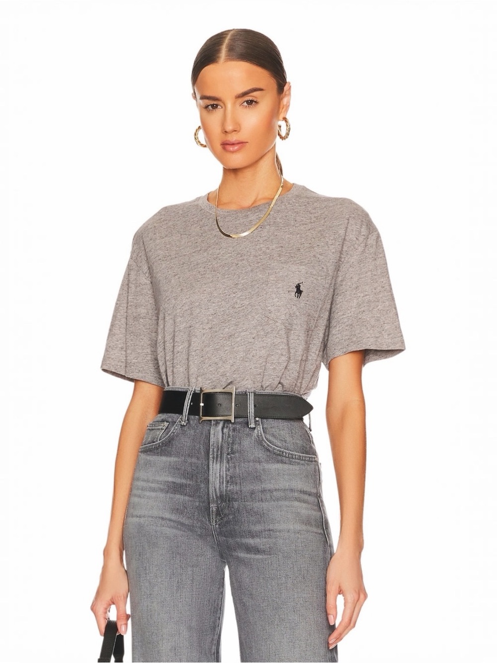 POLO RALPH LAUREN • Short Sleeve Pocket T-Shirt in Dark Vintage Heather